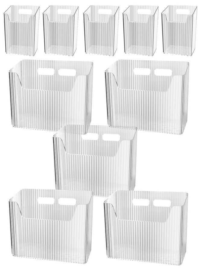 Dhnvcud 10 Pcs Storage Organizer Bins Wall Mounted Organizer Basket,Wall Organization Container Hanging Basket Bins,for Organizing Cosmetics, Toiletries and Kitchen Supplies - Image 1